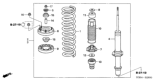 Diagram for Honda Accord Hybrid Shock Absorber - 51605-SDR-A02