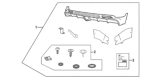 Diagram for Honda CR-Z Spoiler - 71510-XMA-000ZA