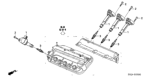Diagram for 2006 Honda Accord Hybrid Ignition Coil - 30520-RCA-S01