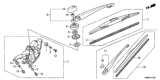 Diagram for 2010 Honda Insight Wiper Blade - 76730-TM8-003