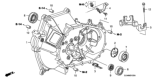 Diagram for 2008 Honda Fit Bellhousing - 21000-RMJ-305