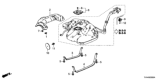 Diagram for 2022 Honda Accord Fuel Tank Strap - 17522-TVA-A00