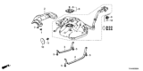 Diagram for 2019 Honda Accord Fuel Tank Strap - 17522-TVA-A00