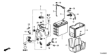 Diagram for Honda CR-V Battery Tray - 31521-TLA-A00