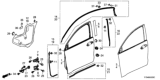 Diagram for 2017 Honda HR-V Door Check - 72380-T7W-A01