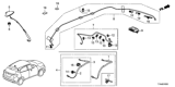 Diagram for 2020 Honda HR-V Antenna - 39150-T7W-A01ZE