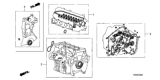 Diagram for 2012 Honda Fit Cylinder Head Gasket - 06110-RB0-010