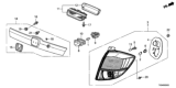 Diagram for Honda Fit EV Back Up Light - 33550-TX9-A01