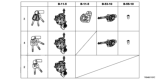Diagram for 2014 Honda Civic Ignition Lock Cylinder - 06350-TR0-K31
