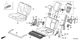 Diagram for 2022 Honda Odyssey Seat Cushion - 82537-THR-L01