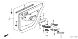 Diagram for 2001 Honda Civic Power Window Switch - 35765-S5A-003ZB