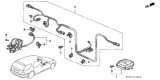 Diagram for 1997 Honda Accord Air Bag Control Module - 06772-SV5-A91