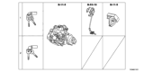 Diagram for 2013 Honda Fit EV Ignition Lock Cylinder - 06351-TF0-911