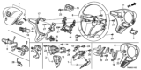Diagram for Honda Fit Steering Column Cover - 78518-SMA-N61ZA