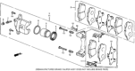 Diagram for Honda CRX Brake Pad Set - 45022-SA0-771