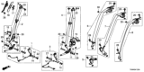 Diagram for 2020 Honda Insight Seat Belt - 04818-TXM-A00ZA