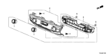 Diagram for Honda Clarity Electric Blower Control Switches - 79612-TRV-A41ZA