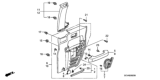 Diagram for 2004 Honda Element Weather Strip - 72827-SCV-A01