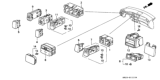 Diagram for Honda Mirror Switch - 35190-SR3-911ZA