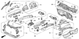 Diagram for 2004 Honda Accord Dash Panels - 61100-SDA-A01ZZ