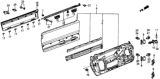 Diagram for Honda CRX Door Hinge - 75710-SB2-003ZZ