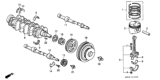 Diagram for Honda Odyssey Piston Rings - 13011-PT2-003