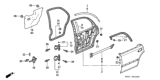 Diagram for 1992 Honda Civic Door Seal - 72865-SR4-004