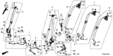Diagram for 2013 Honda Civic Seat Belt Buckle - 04813-TR3-A00ZD