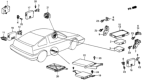 Diagram for 1984 Honda CRX Engine Control Module - 37700-PE0-003