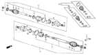 Diagram for 1985 Honda Civic CV Joint - 44310-SB2-300