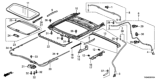 Diagram for 2017 Honda Odyssey Sunroof Cable - 70400-TK8-A01