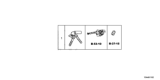 Diagram for Honda CR-V Ignition Lock Cylinder - 06350-T0A-A61