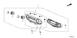 Diagram for Honda CR-V Blower Control Switches - 79600-T0G-A41ZA