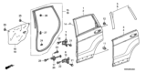 Diagram for 2009 Honda CR-V Weather Strip - 72810-SXS-A01