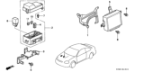 Diagram for 2000 Honda CR-V Fuse Box - 38230-S01-003