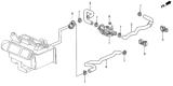 Diagram for 1995 Honda Prelude Heater Control Valve - 79710-SS0-003