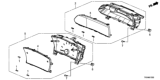 Diagram for 2012 Honda Civic Speedometer - 78200-TR2-A01