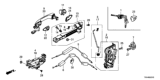 Diagram for Honda Clarity Electric Door Handle - 72141-TRV-A71ZC