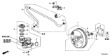 Diagram for Honda HR-V Brake Booster Vacuum Hose - 46402-T7W-A01