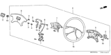 Diagram for Honda Accord Steering Wheel - 78501-SE3-905ZA