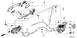 Diagram for Honda CR-V Door Lock Actuator - 72610-T0A-H01