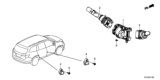 Diagram for Honda CR-V Hybrid Wiper Switch - 35256-T7A-X21