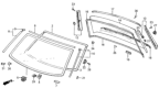 Diagram for 1986 Honda Civic Windshield - 67201-SB3-660