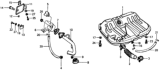 Diagram for 1979 Honda Civic Fuel Door - 70490-657-000ZZ