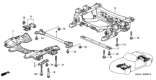 Diagram for Honda S2000 Rear Crossmember - 50300-S2A-A02