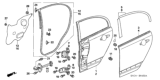 Diagram for Honda Civic Door Seal - 72850-SNE-A01