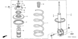 Diagram for 2000 Honda Odyssey Coil Spring Insulator - 51402-S0X-A01