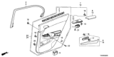 Diagram for Honda Armrest - 83753-TA5-A32ZC