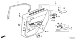 Diagram for 2011 Honda Accord Power Window Switch - 35770-TA0-A01