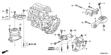 Diagram for 2013 Honda CR-Z Motor And Transmission Mount - 50650-TM8-900